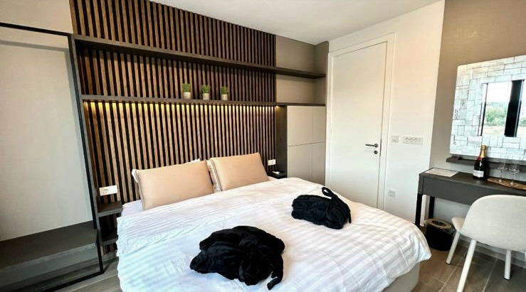 Spavaća zona apartmana u Poreču